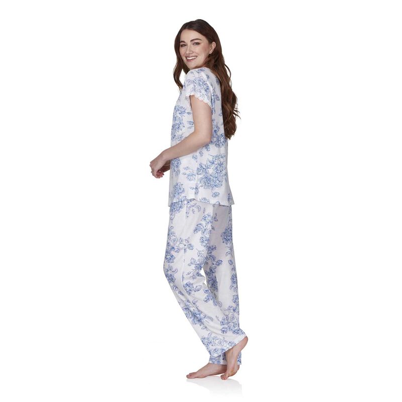 La Marquise Vintage Bouquet Short Sleeve Pyjama Set image number 5